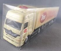 Gabotex Ho 1/87 Camion Mercedes-Benz Actros Cr&egrave;me & Remorque Pates Tress Neuf en Boite
