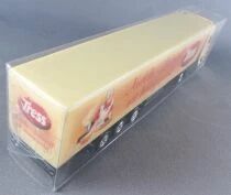 Gabotex Ho 1/87 Camion Mercedes-Benz Actros Cr&egrave;me & Remorque Pates Tress Neuf en Boite