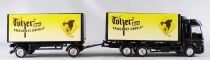 Gabotex Ho 1/87 Camion Mercedes-Benz Actros Noir & Remorque Bi&egrave;re Tolzer