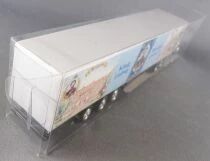 Gabotex Ho 1/87 Camion Peterbilt 379 Blanc & Remorque Ch&acirc;teaux de Contes de F&eacute;es du Roi Ludwig Neuf en Boite