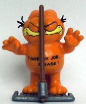 Garfield - Bully PVC Figure - Garfied with rake