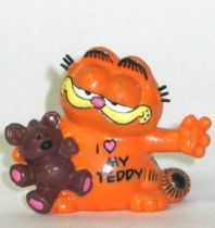 Garfield - Bully PVC Figure - Garfied with teddy bear