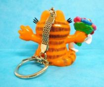 Garfield - Bully PVC Figure - Garfield with flowers (Keychain)