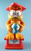 Garfield - Figurine PVC - Garfield Diplomé sur Estrade I Made It