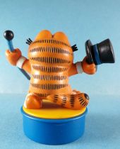Garfield - Figurine PVC Bully - Garfield avec Canne et Gibus Tampon Encreur