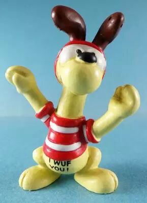 Garfield - Figurine PVC Bully - Odie I Wuf You