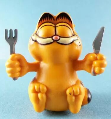 Garfield - Figurine PVC Hong Kong - Garfield Fourchette & Couteau