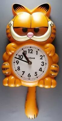 Garfield - Horloge Murale � Quartz Apple 1978 - Garfield Yeux Mobiles