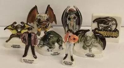 Gargoyles - set of 8 porcelaine figures