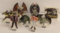 Gargoyles - set of 8 porcelaine figures