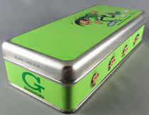 Gaston - Desobry Rectangular Tin Cookie Box - Gaston running