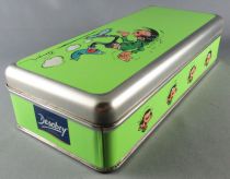 Gaston - Desobry Rectangular Tin Cookie Box - Gaston running