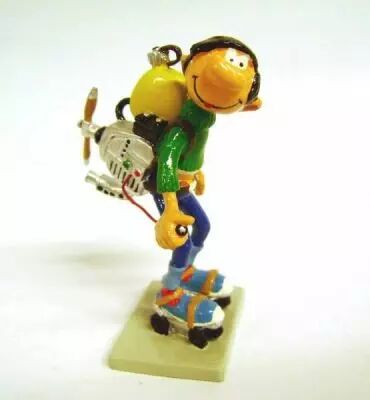 GASTON LAGAFFE - Figurine Résine Plastoy - Patins à Ressorts EUR 48,00 - FR