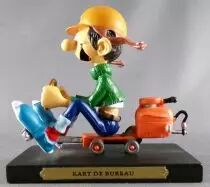 Gaston - Plastoy Resin Figure - Desk Go Kart