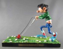 Gaston - Plastoy Resin Figure - Precision Lawn Mower