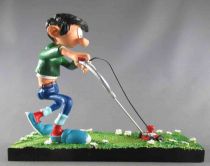 Gaston - Plastoy Resin Figure - Precision Lawn Mower