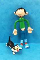 Gaston - Quick Bendable Figure - 12cm Gaston & Cat