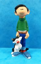 Gaston Lagaffe - Figurine PVC Plastoy - Gaston et son chat