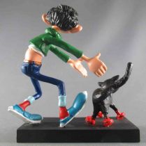 Gaston Lagaffe - Figurine Résine Plastoy - Chat Botté