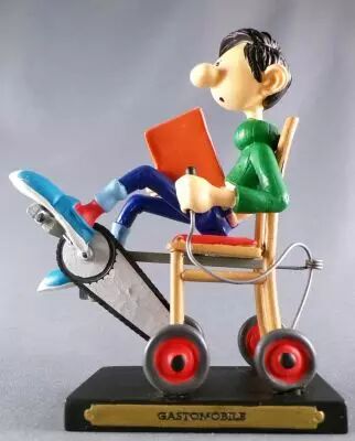 Gaston Lagaffe - Figurine R�sine Plastoy - Gastomobile