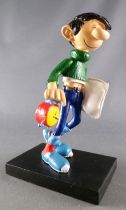 Gaston Lagaffe - Figurine Résine Plastoy - Gaston avec Réveil & Oreiller (Neuf en Boite)