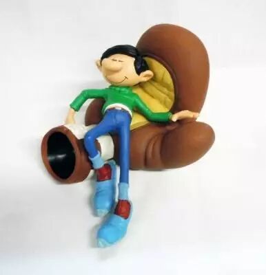 Gaston Lagaffe - Figurine R�sine Plastoy - Gaston sur le gant de boxe (neuf en boite)