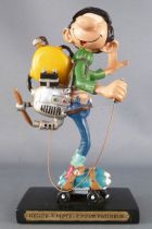 Gaston Lagaffe - Figurine Résine Plastoy - Hélice à moteur pour patineur