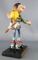 Gaston Lagaffe - Figurine Résine Plastoy - Hélice à moteur pour patineur