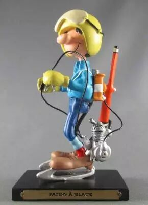Gaston Lagaffe - Figurine R�sine Plastoy - Patins � Glace