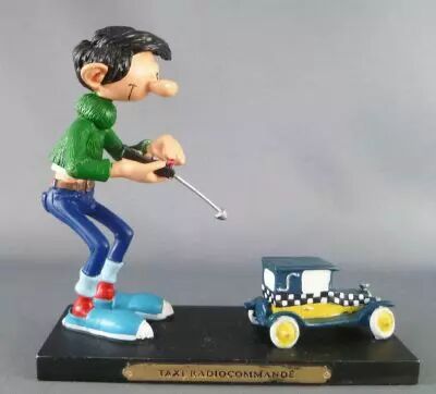 Gaston Lagaffe - Figurine R�sine Plastoy - Taxi Radiocommand�
