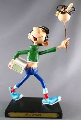 Gaston Lagaffe - Figurine R�sine Plastoy - T�te Jivaro