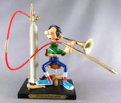 Gaston Lagaffe - Figurine R�sine Plastoy - Trombone � Oxyg�ne