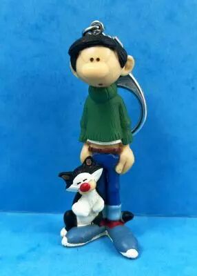 Figurine Gaston Lagaffe Quick – Gaston 12cm Et Son Chat – Occasion