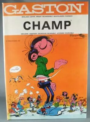 Gaston Lagaffe - Pr�sentoir � Briquet Champ