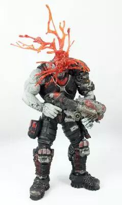 Gears of War S�rie 1 - Locust Drone \ Head Shot\  (loose) - Figurine Player Select NECA