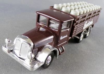 Gefra Ho 1:64 Budweiser Budvar Tatra 111 Brown Beer Delivery Truck with Kegs