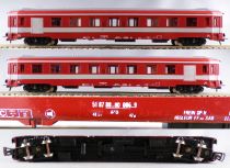 Gégé 6107 Ho Sncf Etendard Train Set Electric Loco BB 9240 2 Passenher Cars Tracks Transformer