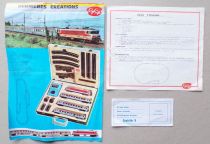 Gégé 6107 Ho Sncf Etendard Train Set Electric Loco BB 9240 2 Passenher Cars Tracks Transformer