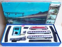 G&eacute;g&eacute; 6120 Ho Sncf Coffret Le Lyonnais Loco Electrique CC 6501 Grand Confort 2 Voitures Inox TEE Rails Transfo