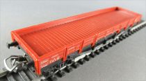 Gégé 6411 Ho Sncf Light Brown Low-Side Flat Wagon Bogies no Box