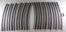 Gégé 6550-30 Ho 12 Curved Steel Tracks of which 1 Power Supply no Box
