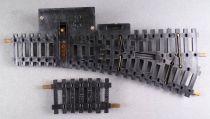 Gégé Ho Manual Point to the Left & Compensation Steel Rails no Box