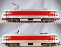 Gégé Ho Sncf Trans Europ Express Train Set Electric CoCo 6501 + 2 Stainless Steel Coach