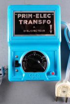 Gégé Ho Transformateur Prim-Elec Transfo Bleu CC 110/220V en 12v Câble Alimentation Rails