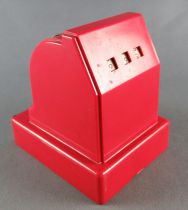 Geobra - Cash Register with Mechanical Drawer Red Tin & Plastic