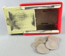 Geobra - Cash Register with Mechanical Drawer Red Tin & Plastic