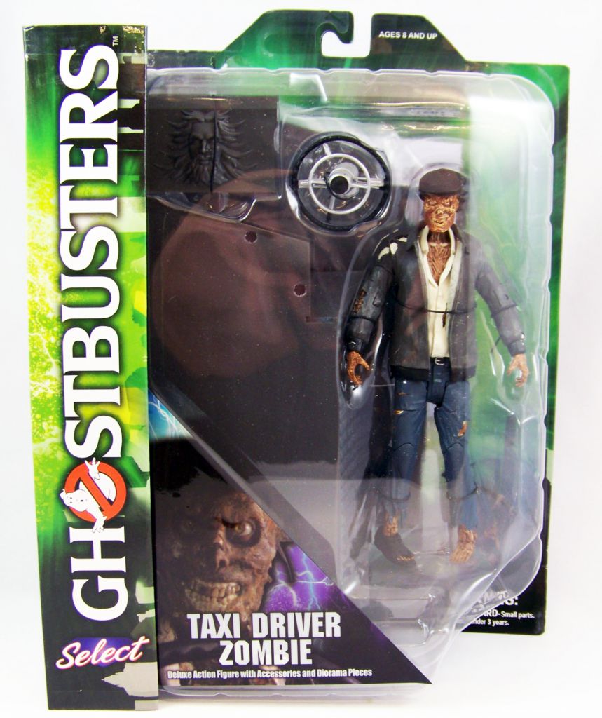 Diamond Select GHOSTBUSTERS Figurine TAXI DRIVER ZOMBIE Comme neuf on Card 