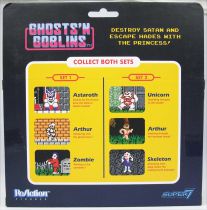 Ghosts\'n Goblins - Super7 ReAction Figure - Set 1&2 : Arthur, Unicorn, Skeleton, Astaroth Zombie, Underwear Arthur