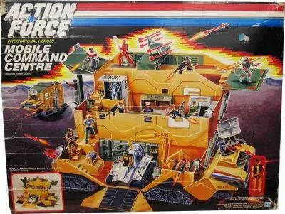 G.I.JOE - 1987 - Mobile Command Center & Steam Roller / C.O.M.A.C. & Compresseur (loose avec boite)