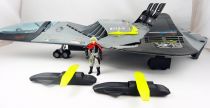 G.I.JOE - 1988 - Phantom X-19 Stealth Fighter & Ghostrider (loose with box)